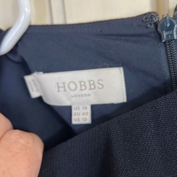 Hobbs London size 10 black sleeveless wool dress - Picture 3 of 5